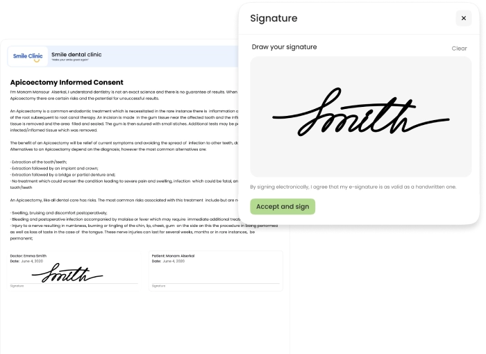 Forms & Documents interface