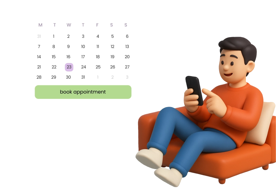 Online booking illustration